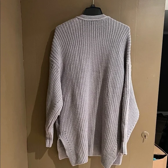 Free People Nightingale Cardi in Silver Gleam Sz M NWT - Picture 8 of 11